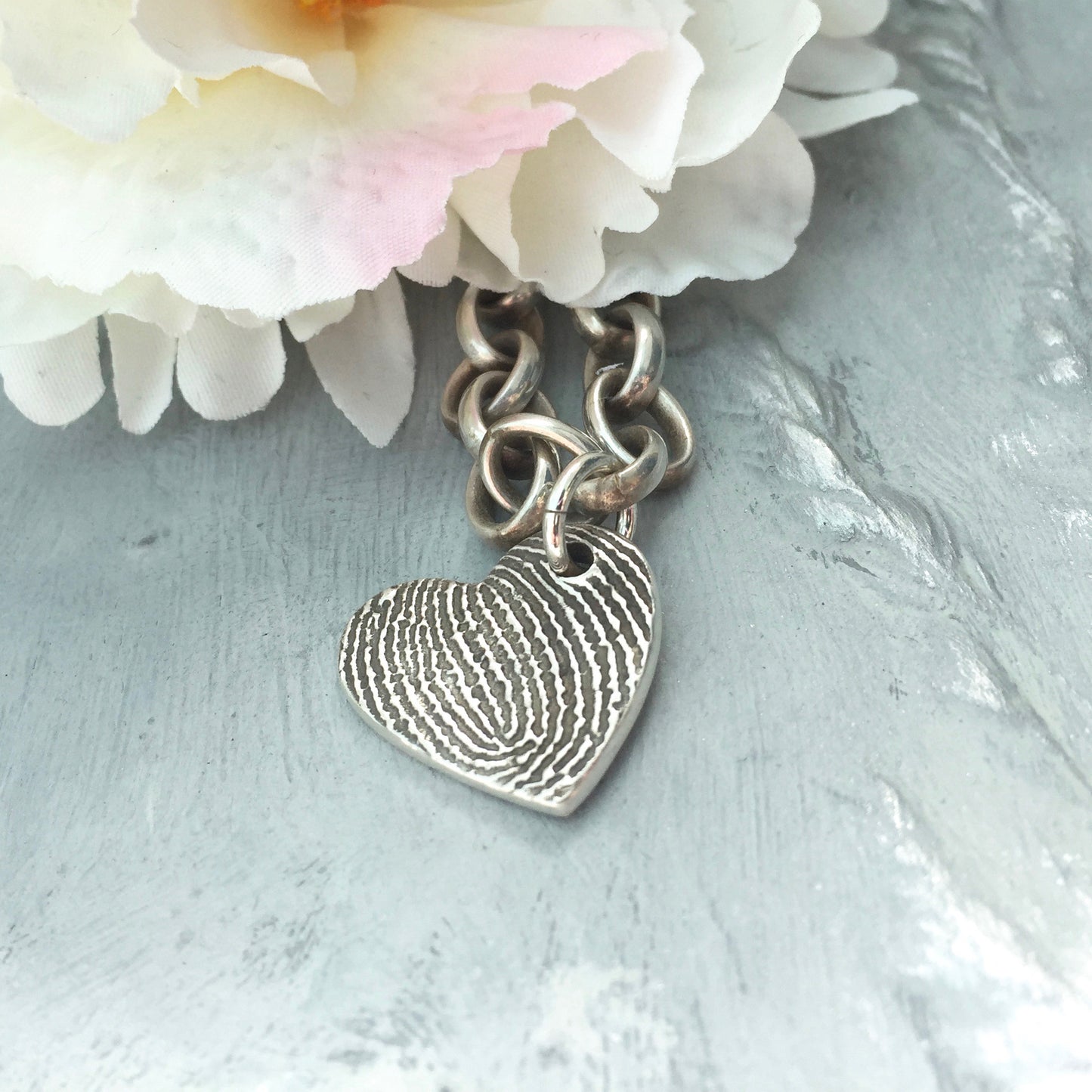 Enlarged Fingerprint Charm - Joy Impressions