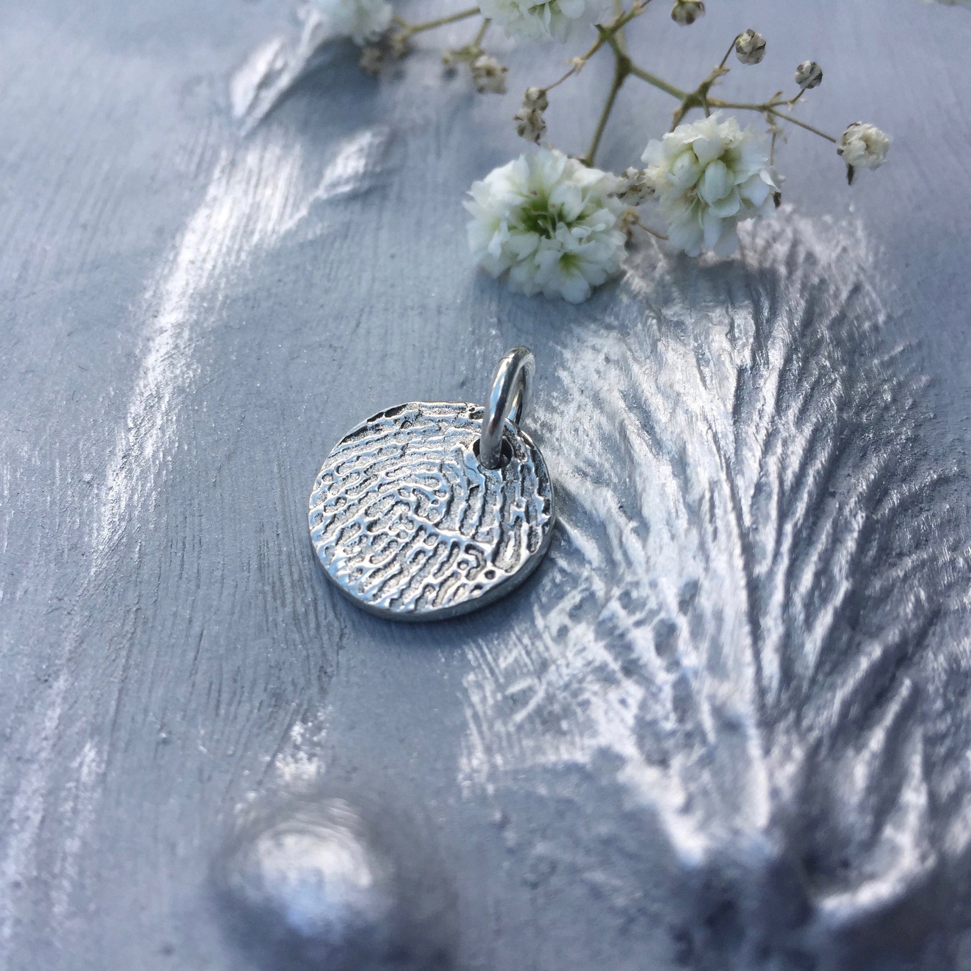 Enlarged Fingerprint Charm - Joy Impressions
