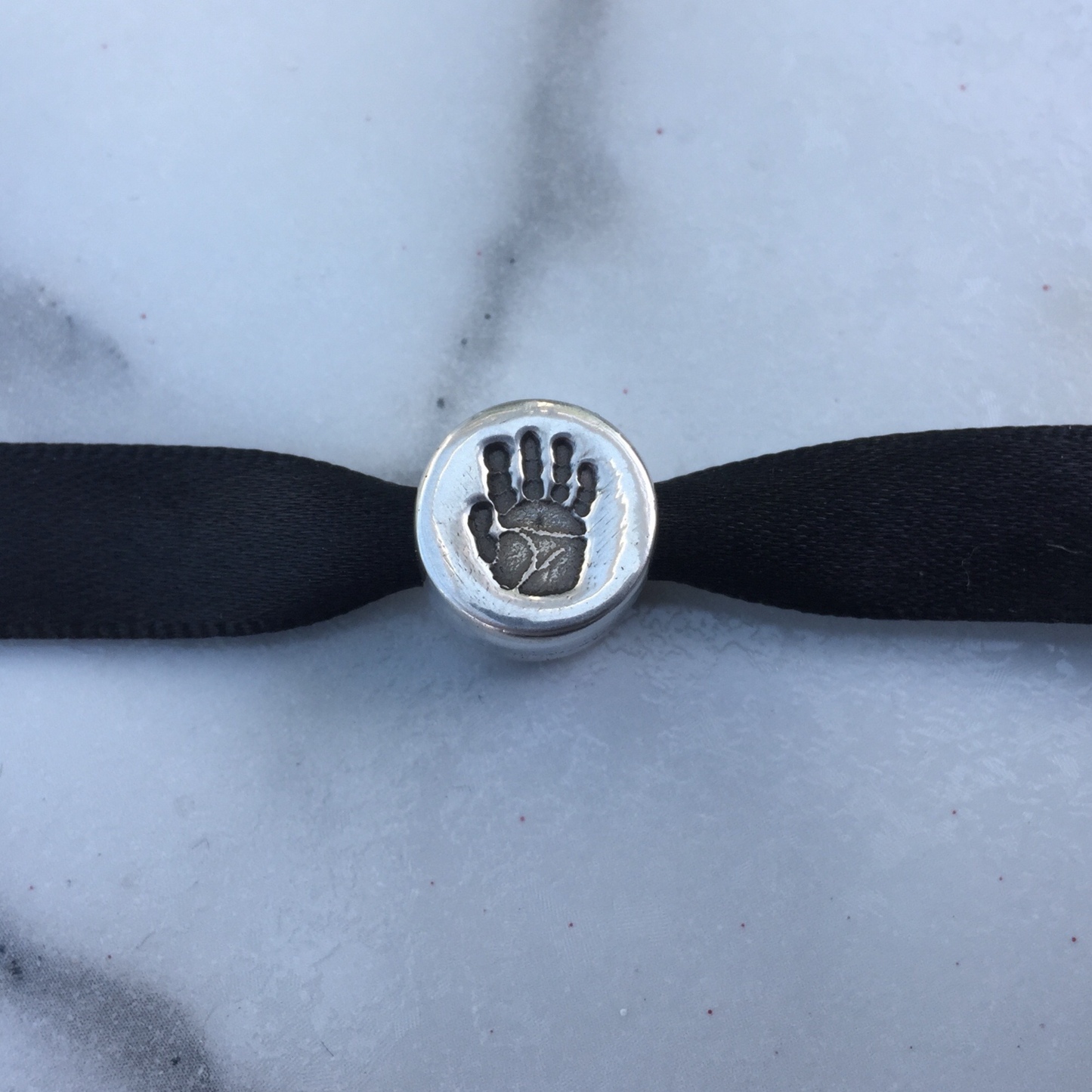 Hand & Footprint & Name Circle Bead - Joy Impressions