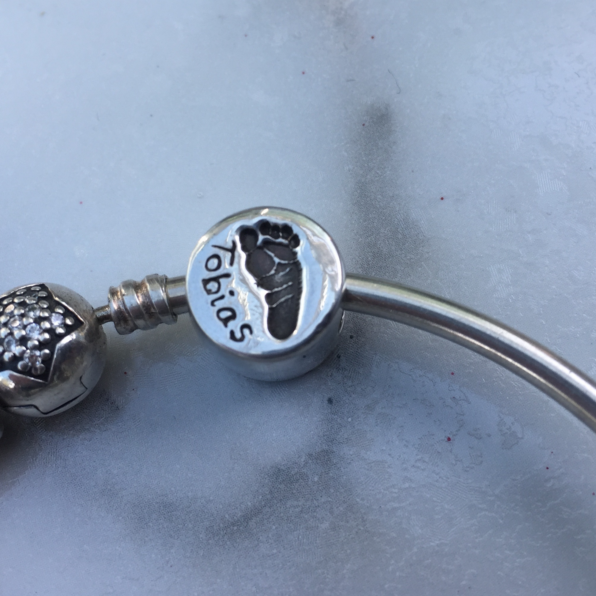 Hand & Footprint & Name Circle Bead - Joy Impressions