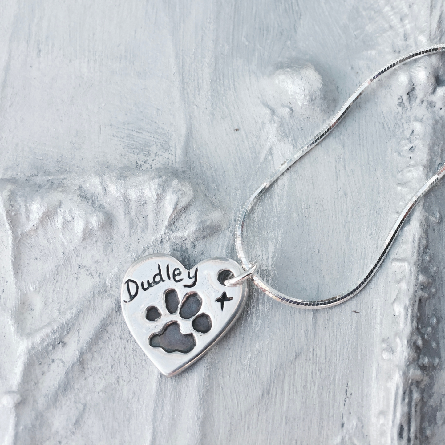 Pet Paw Print Charm Necklace - Joy Impressions