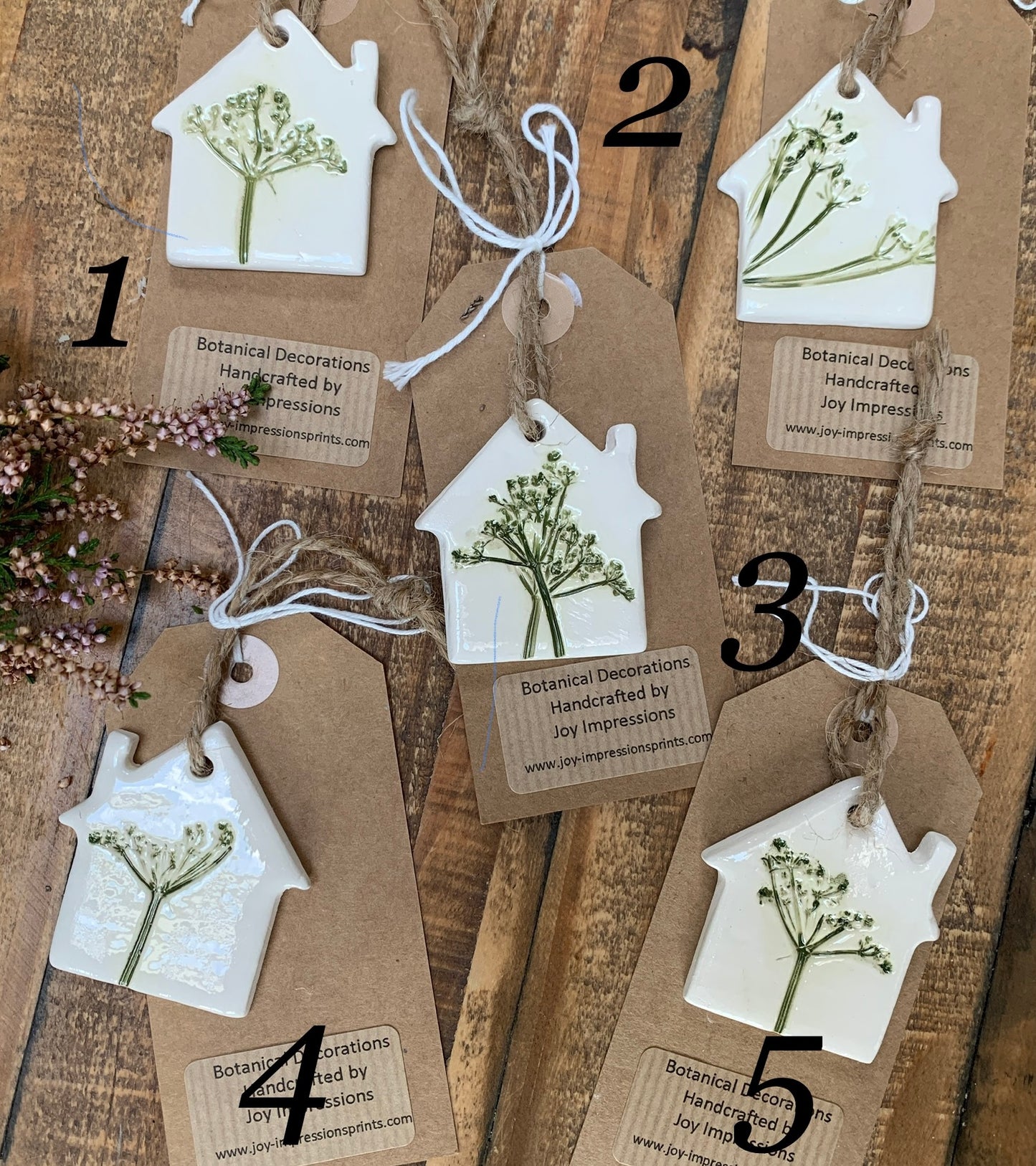 Mini Botanical Hanging House Decorations