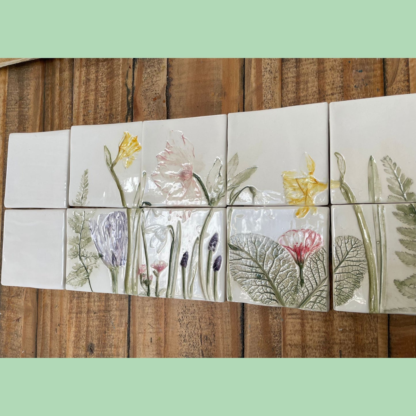 Spring Flow Ceramic Tile Panel - 8