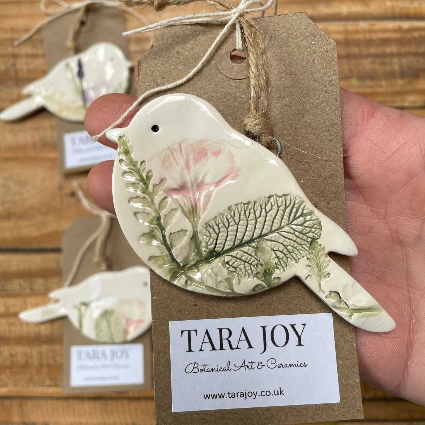 Spring Ceramic Hanging Bird Decorations