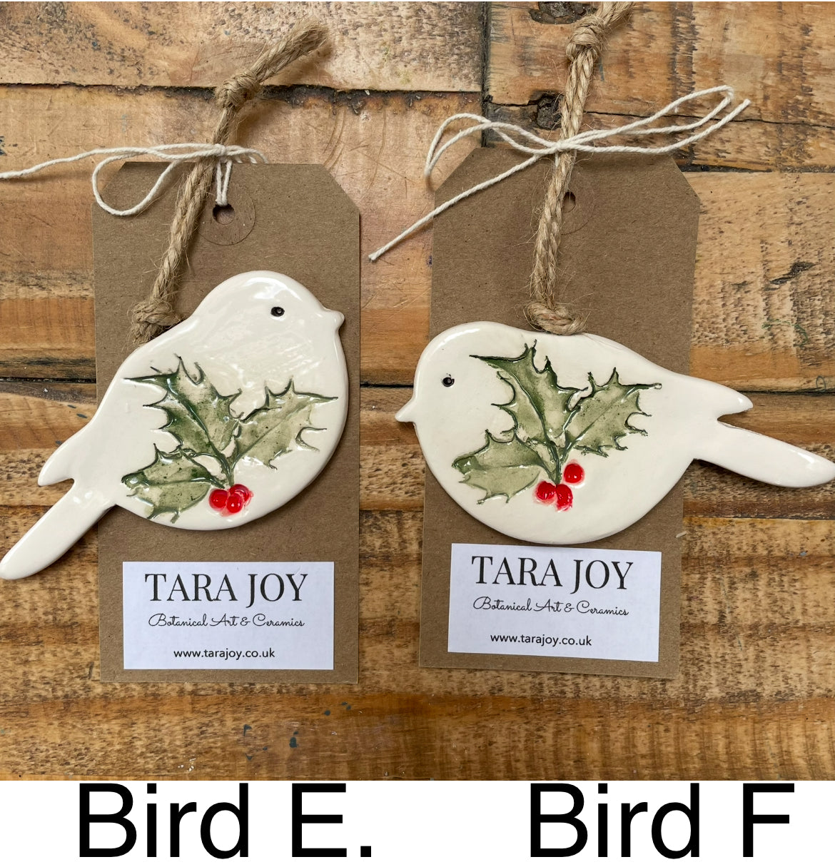Ceramic Hanging Bird Decorations