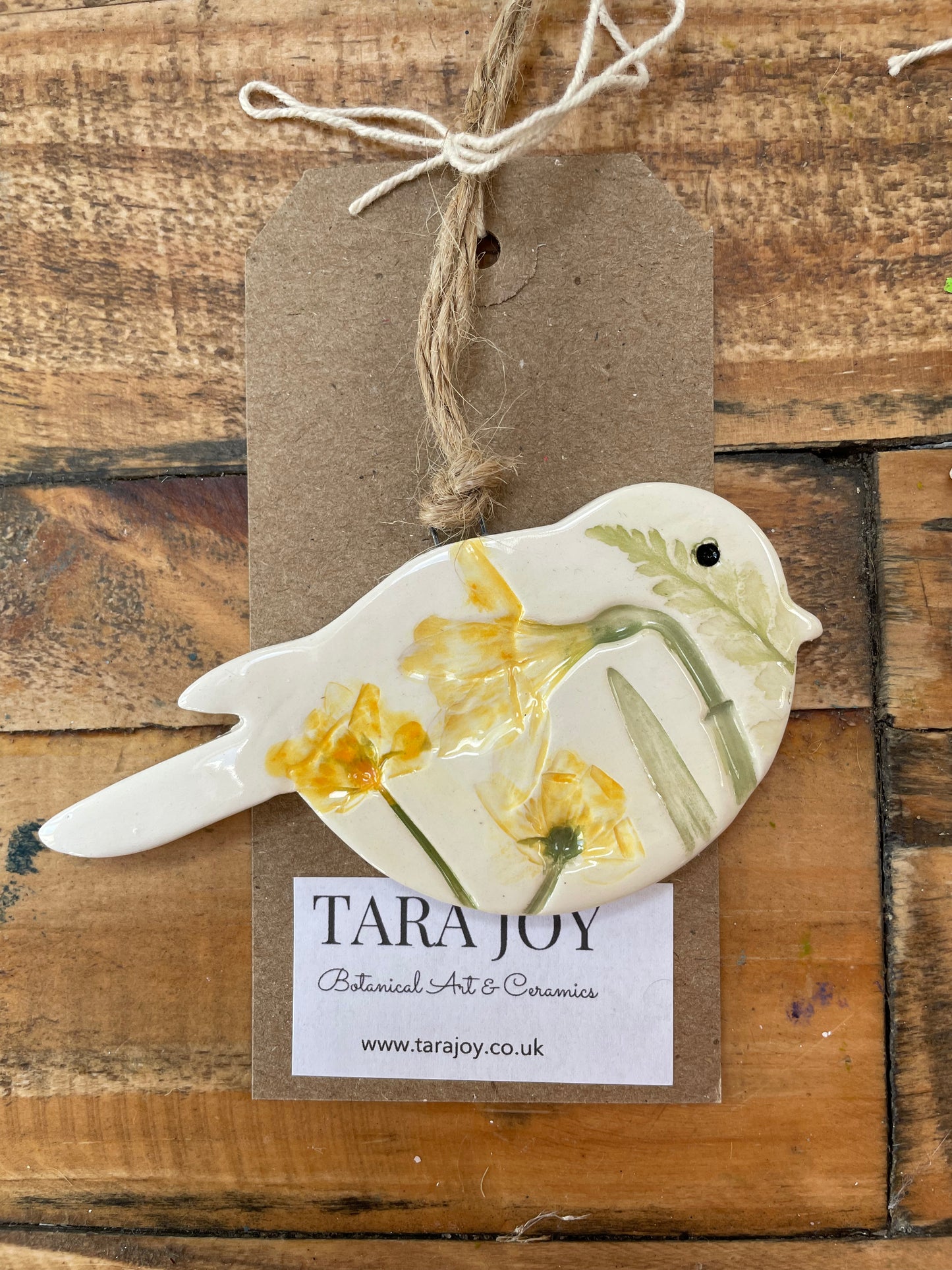 Ceramic Hanging Bird Decorations