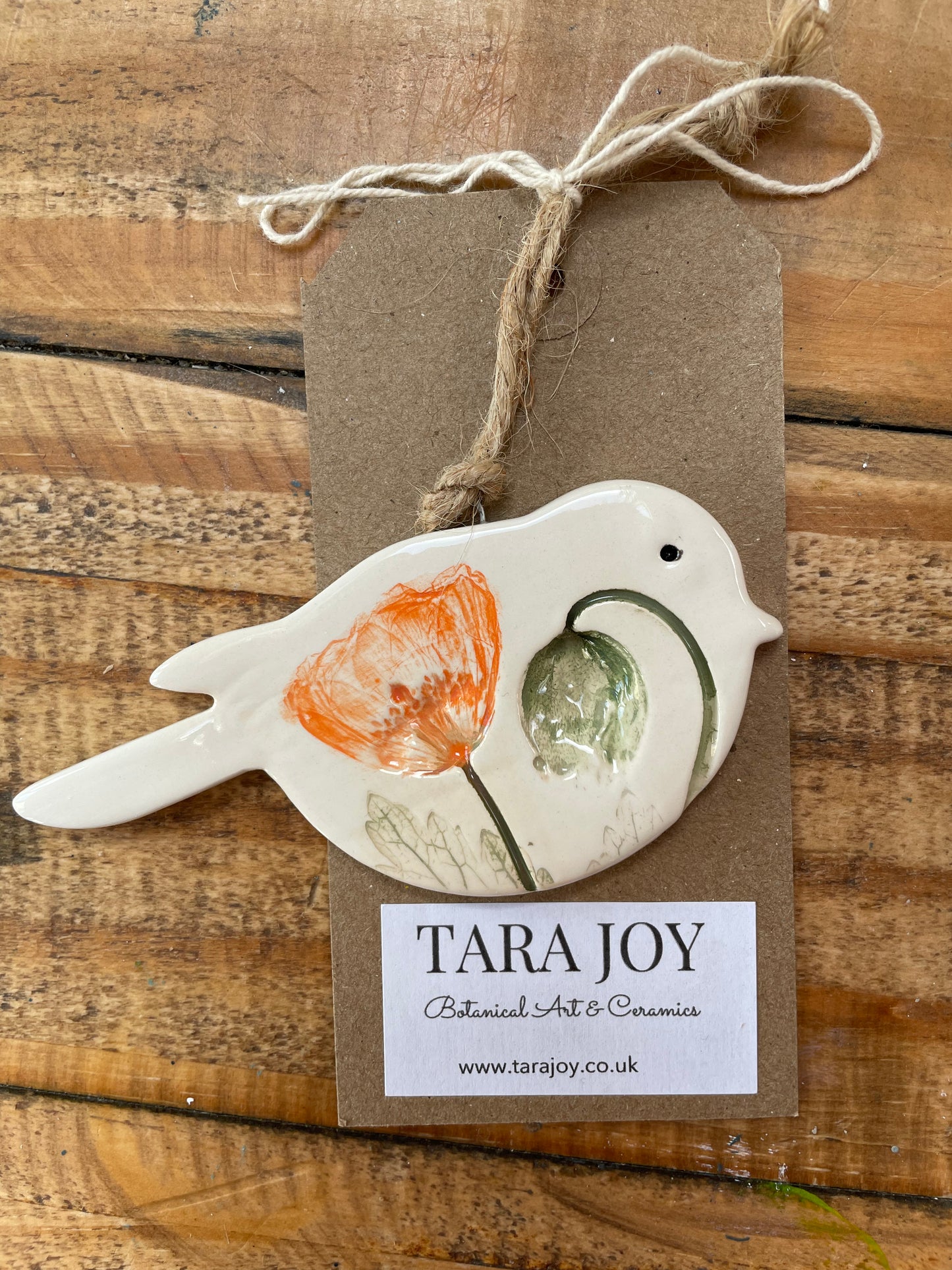 Ceramic Hanging Bird Decorations