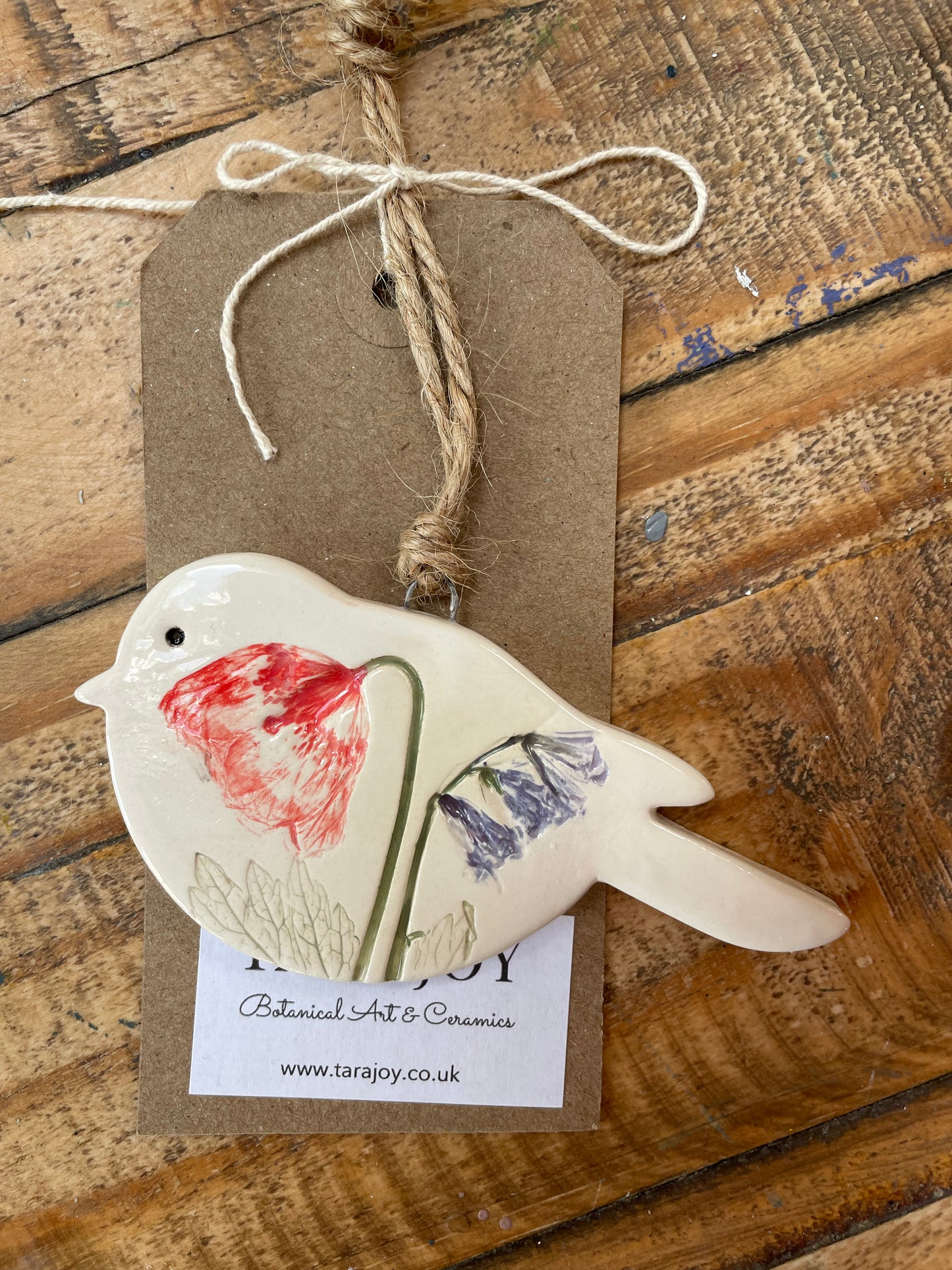 Ceramic Hanging Bird Decorations