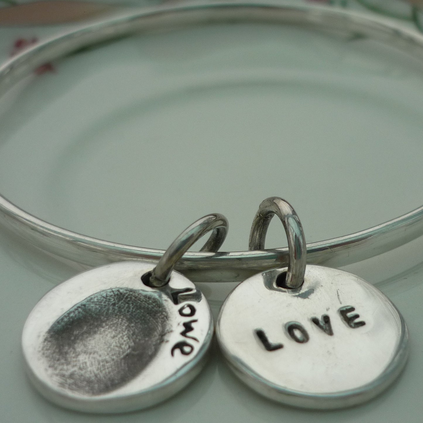 Circle Fingerprint Bangle - Joy Impressions