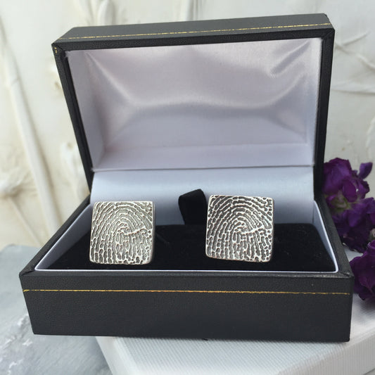 Enlarged Fingerprint Cufflinks - Joy Impressions