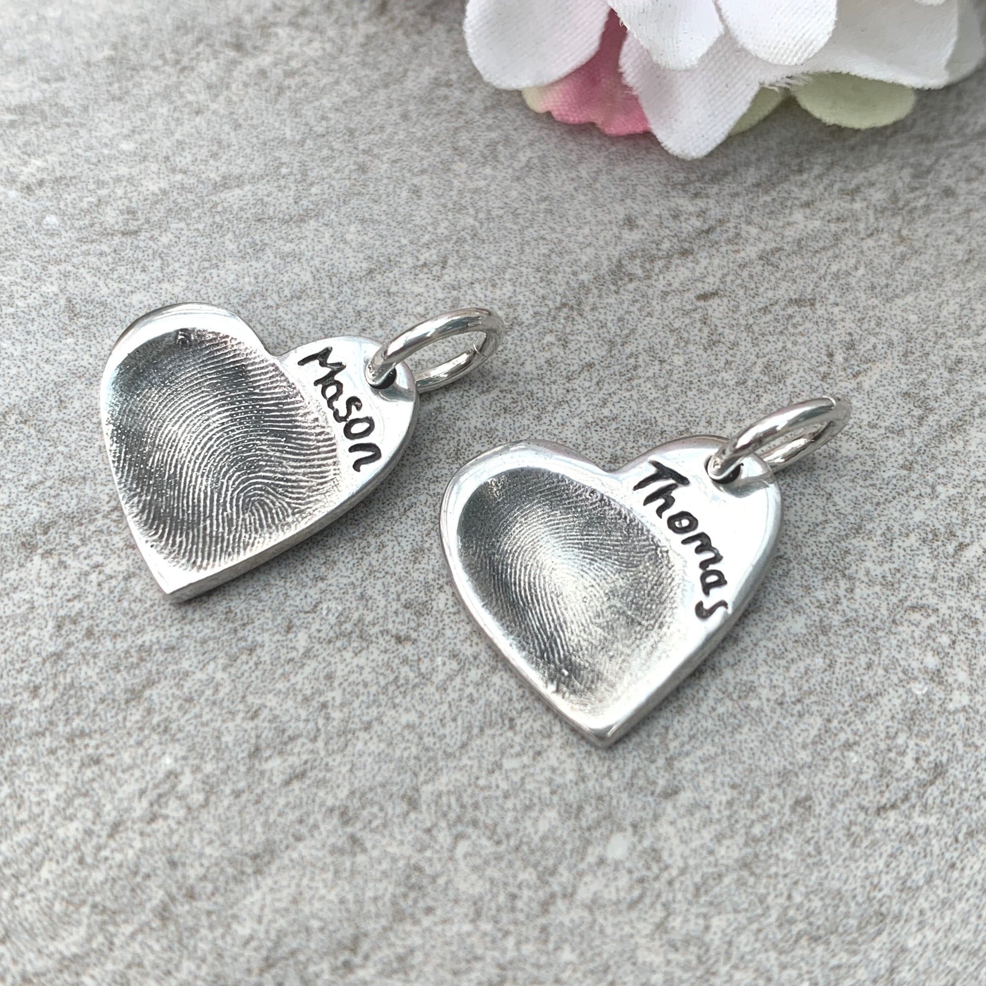 Fingerprint Heart Charms by Joy Impressions