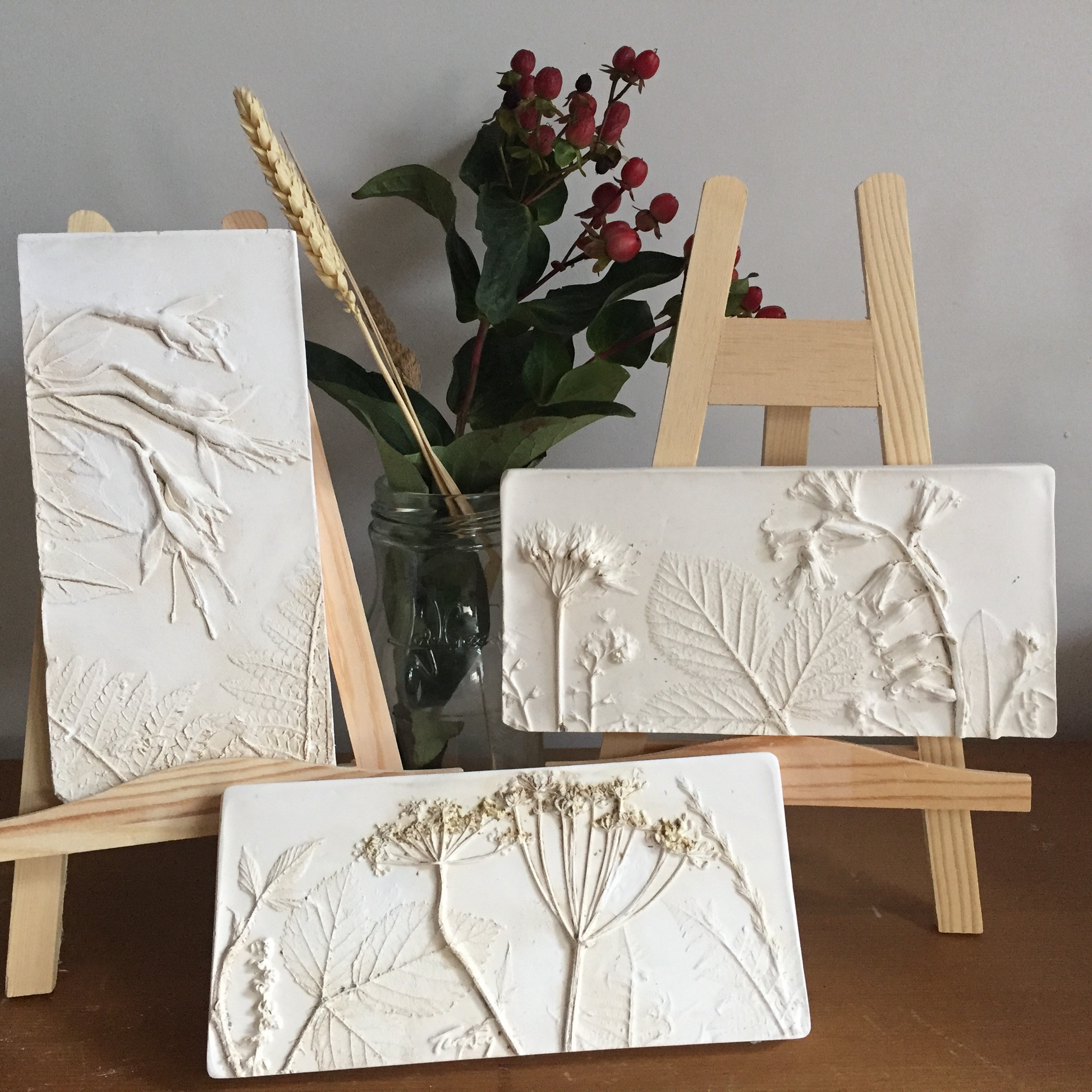 Flower Plaster Tile Casting - Date: Friday 12th June 2020 10am-1pm - Joy Impressions