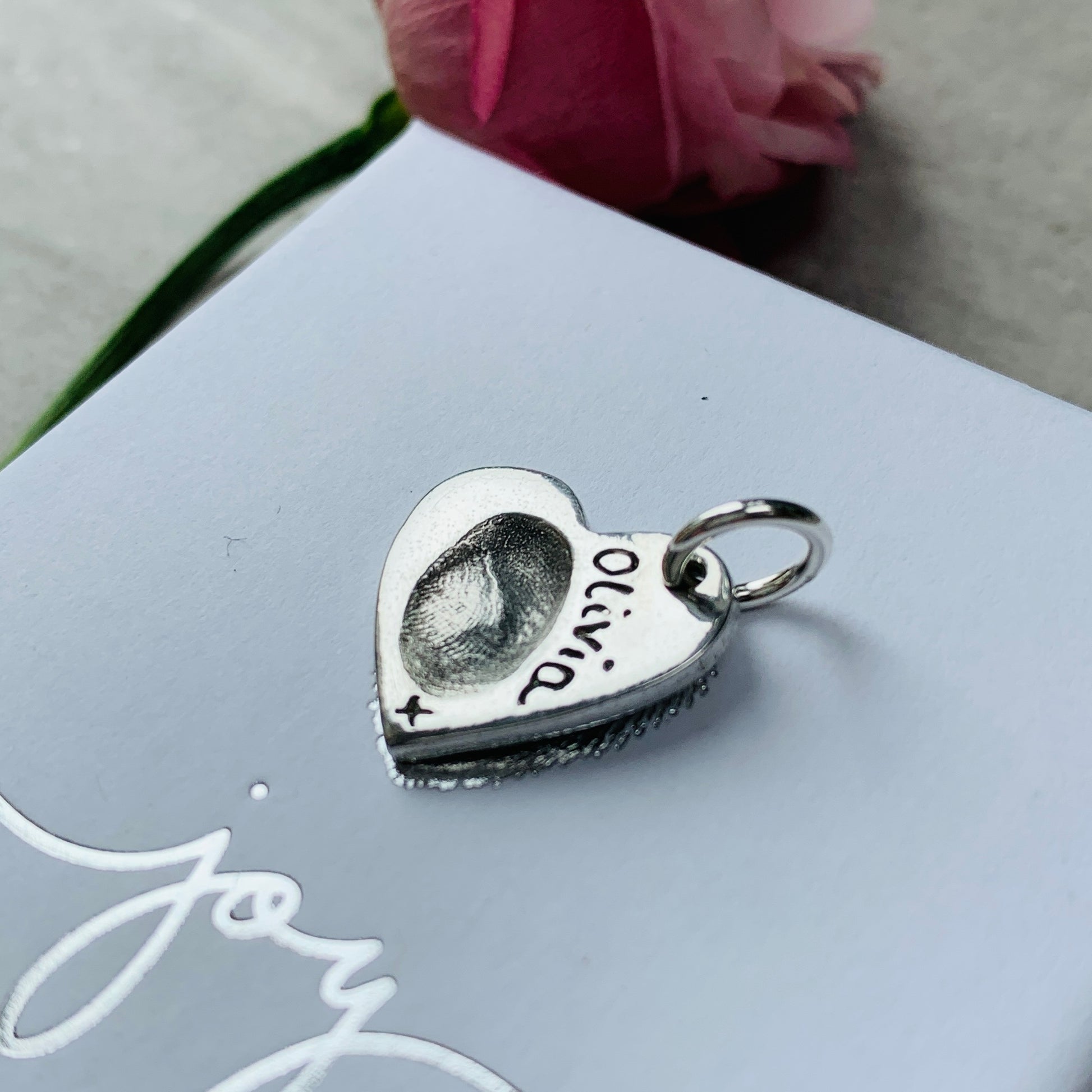 Fingerprint Charm Heart by Joy Impressions