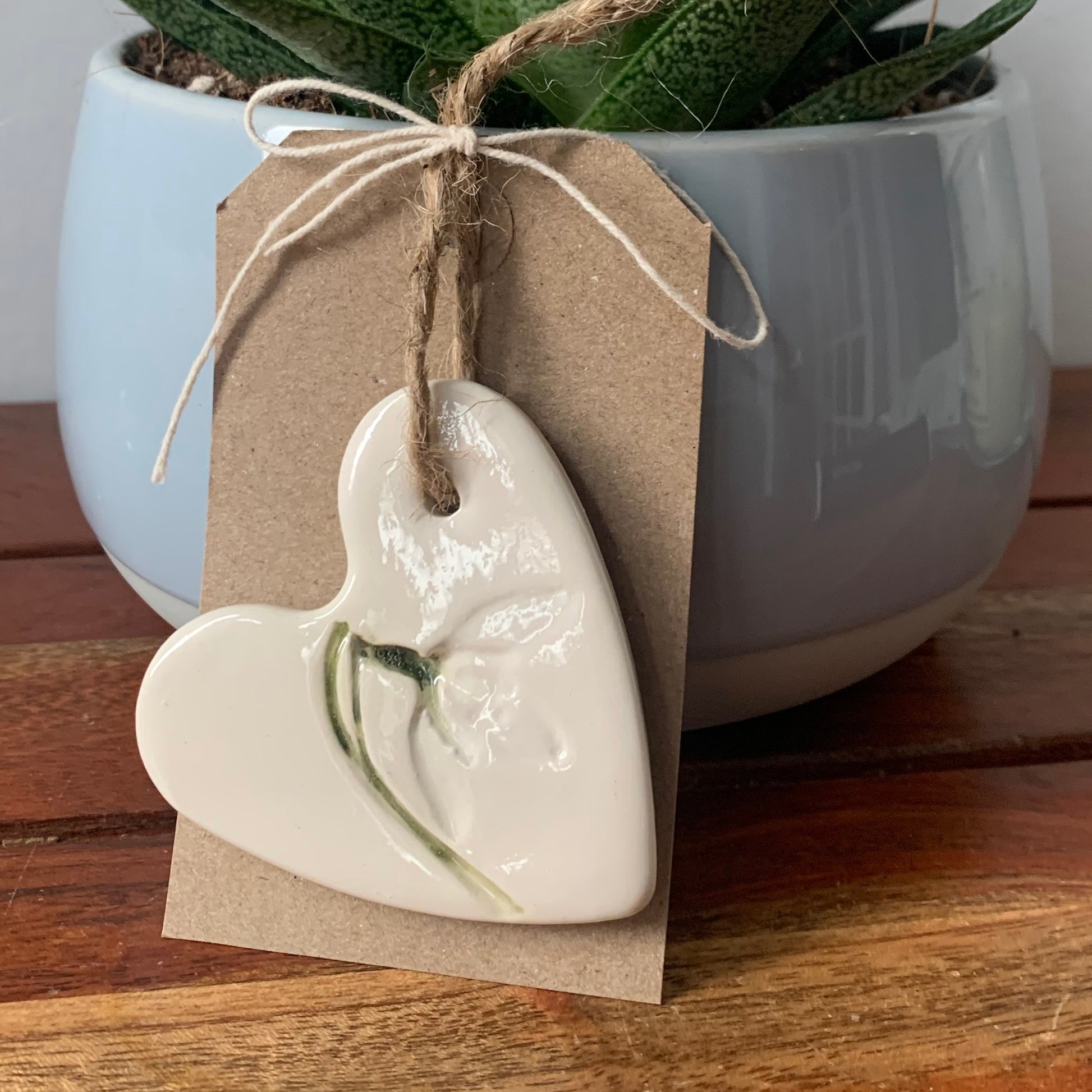 Snowdrop ceramic handpainted decoration by Joy Impressions