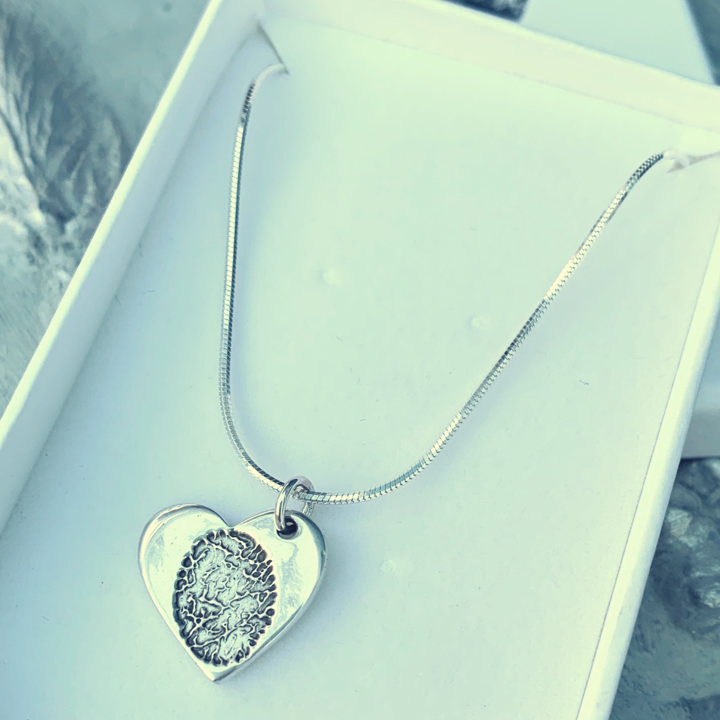 Ink Fingerprint Charm Necklace - Joy Impressions