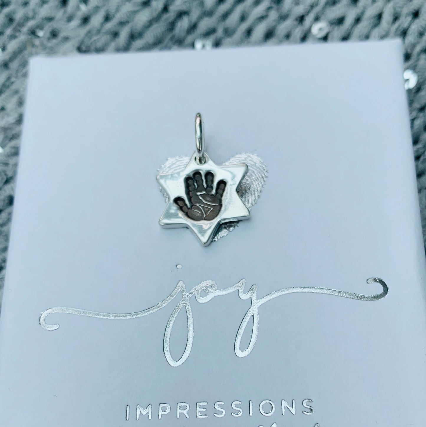 Mini Handprint or Footprint Star Charm - Joy Impressions